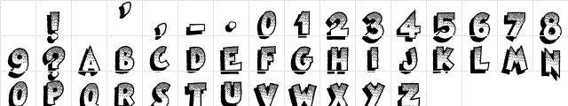 Famous Oldies Regular Character Map Famous Oldies Regular Character Map