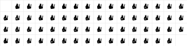 KR Triton Regular Character Map KR Triton Regular Character Map