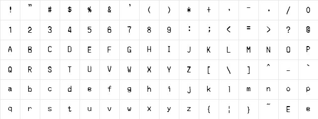 Merchant Copy Regular Character Map