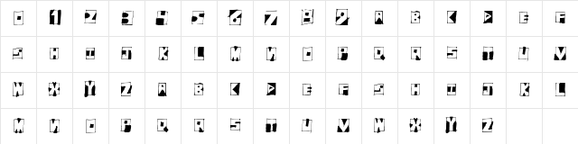 FantomBantum Regular Character Map FantomBantum Regular Character Map