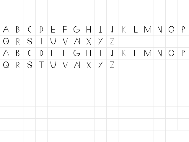 Fat Wedge Regular Character Map Fat Wedge Regular Character Map
