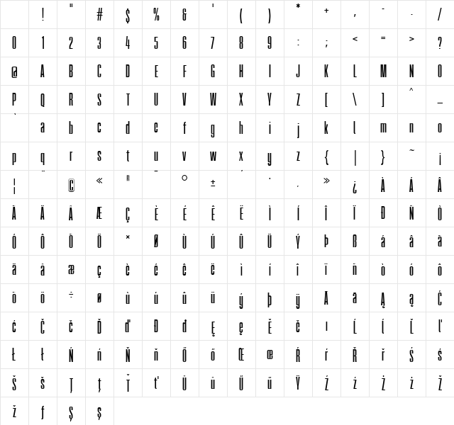 FatCow Regular Character Map FatCow Regular Character Map