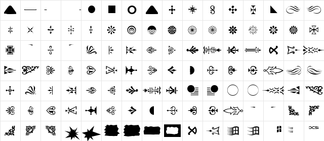 FFX Shapes Normal Character Map FFX Shapes Normal Character Map