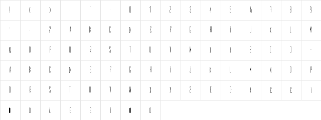 First Regular Character Map First Regular Character Map