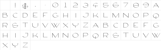 Firty Free Character Map