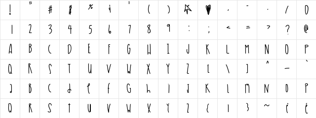 FishersWharf Medium Character Map
