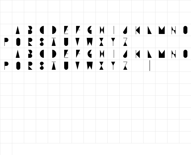 FJORD BF Regular Character Map