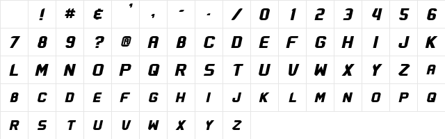 Flatwheat Regular Character Map Flatwheat Regular Character Map