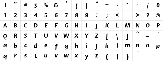 Flora Bold Character Map Flora Bold Character Map