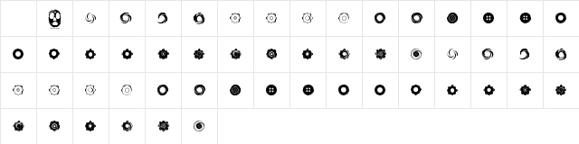 Fluid Spiral Regular Character Map Fluid Spiral Regular Character Map