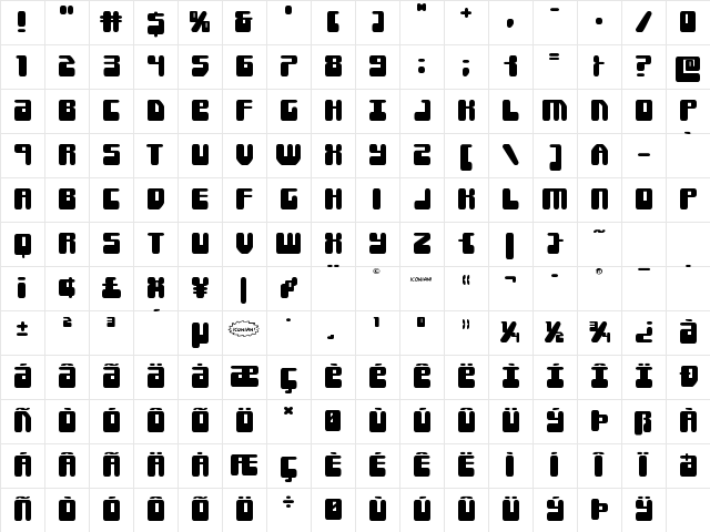 Force Majeure Expanded Expanded Character Map Force Majeure Expanded Expanded Character Map
