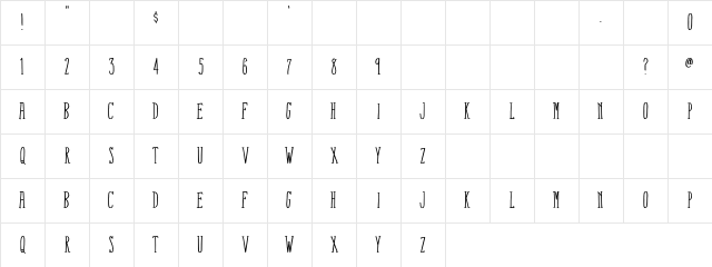 Fox Connection Regular Character Map Fox Connection Regular Character Map