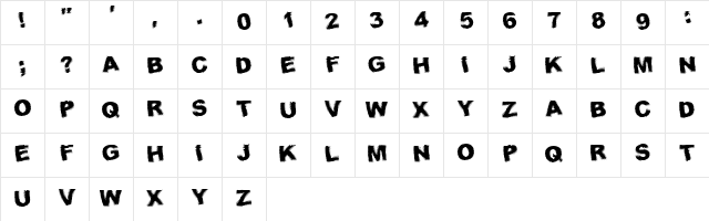Fresnel Regular Character Map Fresnel Regular Character Map
