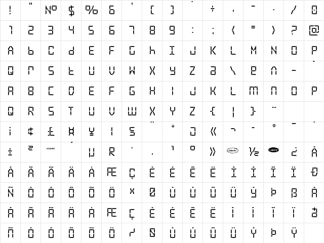 Frozen Crystal Straight Regular Character Map