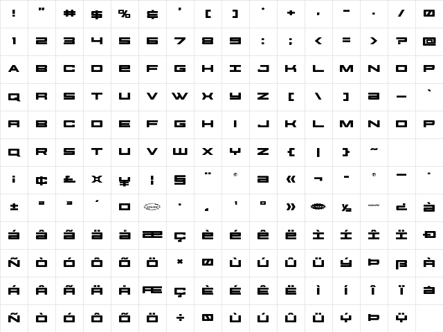 Future Forces Expanded Expanded Character Map Future Forces Expanded Expanded Character Map