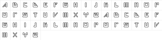 FUTURE Regular Character Map FUTURE Regular Character Map