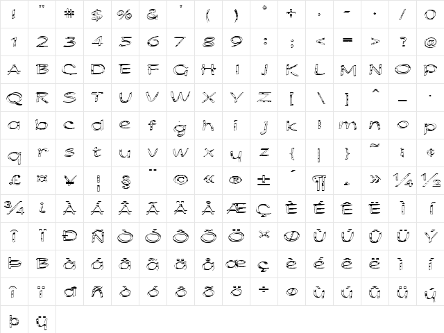 FZ HAND 21 SPOTTED EX Normal Character Map