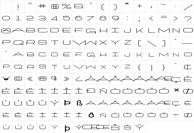 FZ JAZZY 27 EX Normal Character Map FZ JAZZY 27 EX Normal Character Map