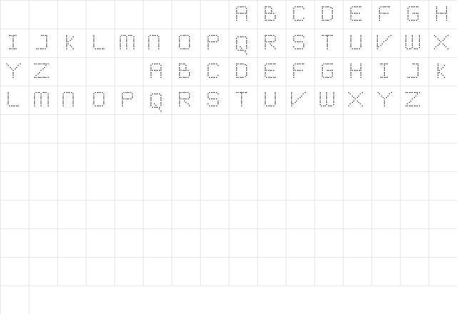 Meticulous Round Regular Character Map Meticulous Round Regular Character Map