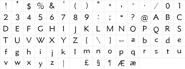 Metro Lite Alt HPLHS Character Map Metro Lite Alt HPLHS Character Map