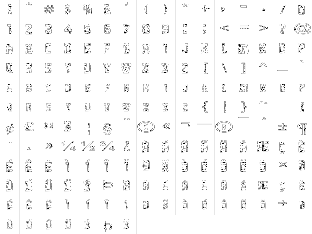 FZ UNIQUE 27 SPOTTED EX Normal Character Map FZ UNIQUE 27 SPOTTED EX Normal Character Map