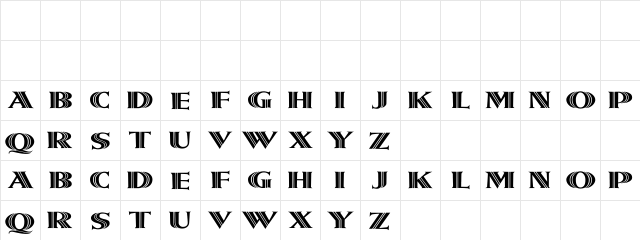 Metroliner Wd Regular Character Map