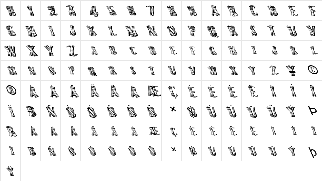 FZ WARPED 13 LEFTY Normal Character Map
