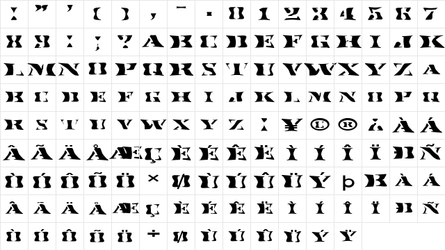 FZ WARPED 17 EX Normal Character Map
