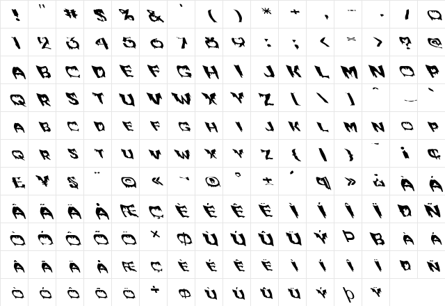 FZ WARPED 6 LEFTY Normal Character Map FZ WARPED 6 LEFTY Normal Character Map