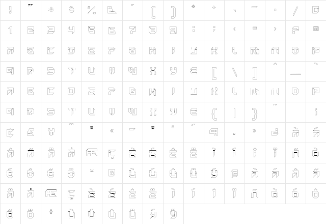 MetronOpen Regular Character Map MetronOpen Regular Character Map