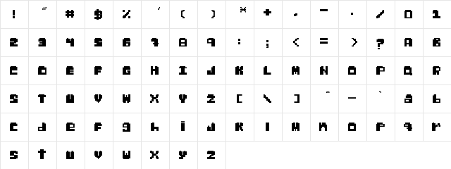 Gabs Pixel Regular Character Map Gabs Pixel Regular Character Map