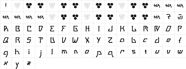 MetroPass Regular Character Map