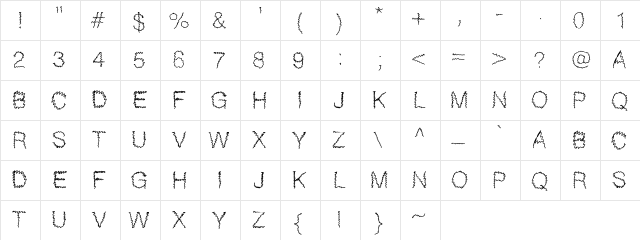 Gaelle307 Medium Character Map Gaelle307 Medium Character Map
