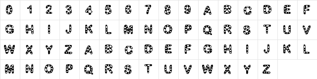 GaelleFont12 Medium Character Map