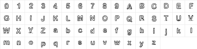 GaelleNumber4 Medium Character Map GaelleNumber4 Medium Character Map