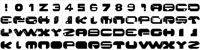 Galaxy Regular Character Map Galaxy Regular Character Map