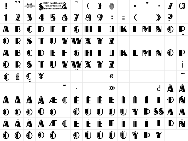 AtlasSolid Regular Character Map