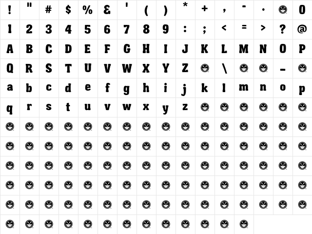 Garishing Worse Regular Character Map Garishing Worse Regular Character Map