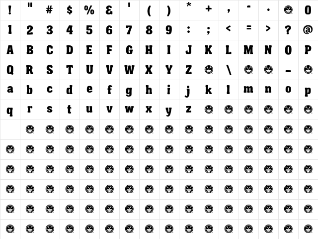 Garishing Worse Regular Character Map Garishing Worse Regular Character Map