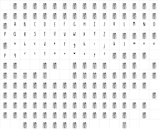 Gastro Intestinal Confl (Demo) Regular Character Map Gastro Intestinal Confl (Demo) Regular Character Map