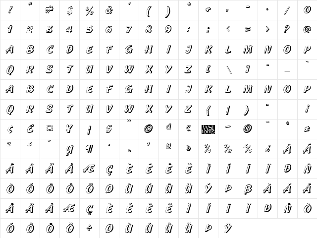 Gecko Regular Character Map Gecko Regular Character Map