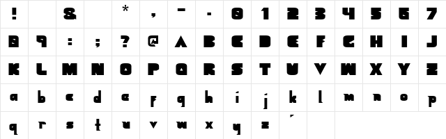 Geometric Black Black Character Map