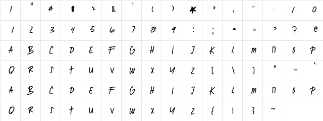 GhostOfMars Medium Character Map GhostOfMars Medium Character Map