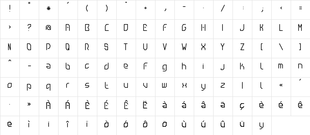 gibi Regular Character Map