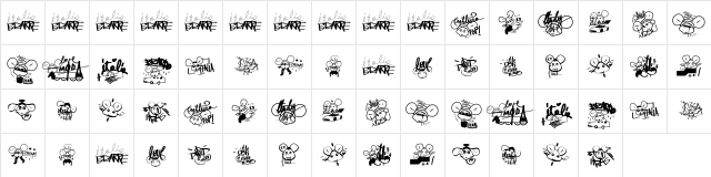 GIGIO ITALIA BIZARRE GIGIO ITALIA BIZARRE Character Map