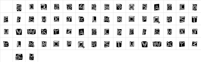 GoldRing Regular Character Map GoldRing Regular Character Map