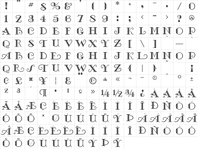 MichelleFLF Regular Character Map