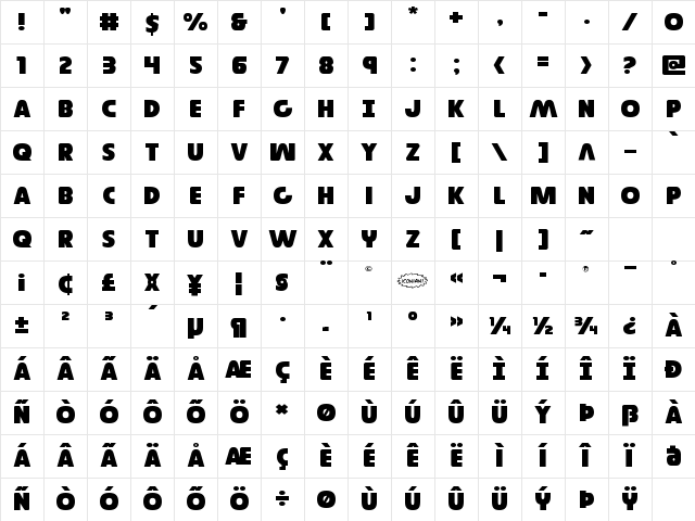 Governor Expanded Expanded Character Map Governor Expanded Expanded Character Map