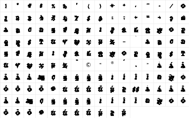 Graffiti Treat Back Character Map
