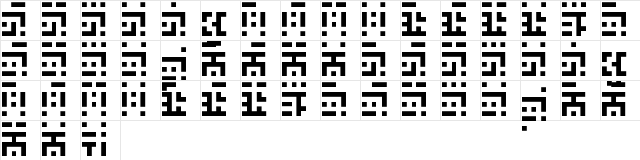 Greetings Regular Character Map Greetings Regular Character Map